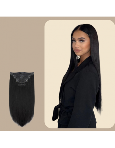 Kit de Extensiones Recto Negro 120g Clip-In store