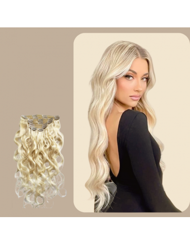 Kit de Extensiones Body Wave Rubio Platino 120 gr les ligaments