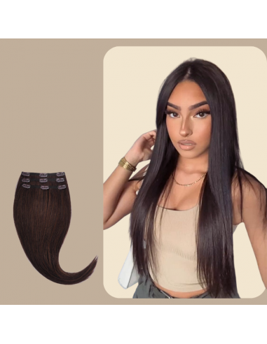 Extensions Glatte Clips Dunkelbraun JUSQU'A -70%! 