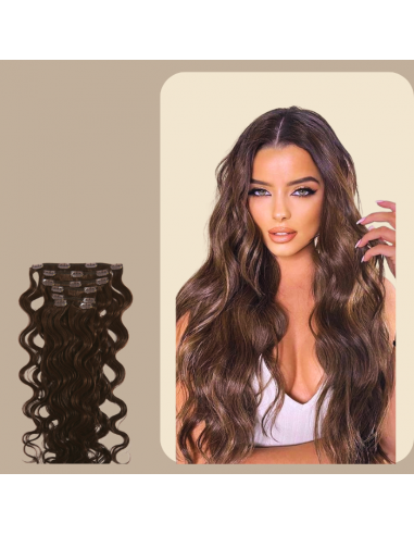 Extensions Clips Gewellt Schokolade en linge