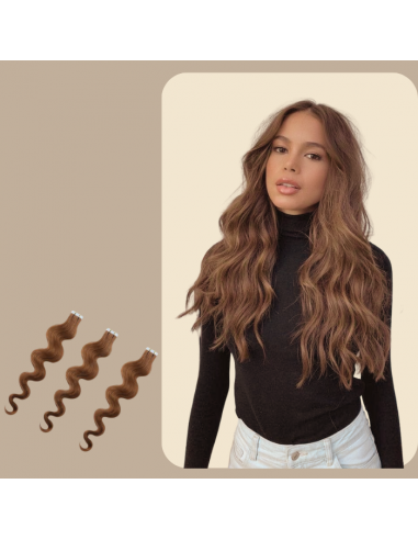 Extensões adesivas Wavy Hazelnut pas cher chine