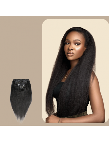 Extensões Yaki Straight Black Clip-In acheter en ligne