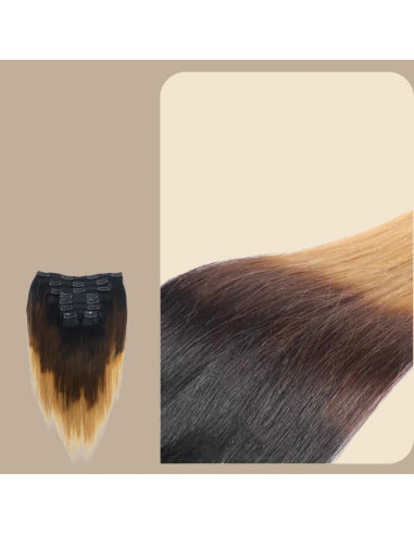 Suora Ombre Ruskea Suklaa Blondi Clip-In Pidennyspakkaus 120 gr. sur le site 