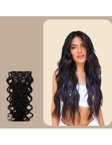 Extensions Clips Wavy Dark Brown le concept de la Pate a emporter 