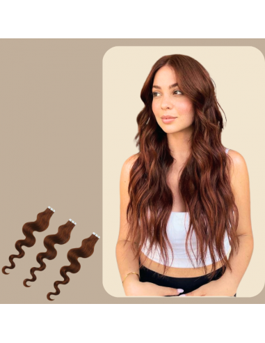 Extensiones adhesivas onduladas de chocolate en ligne